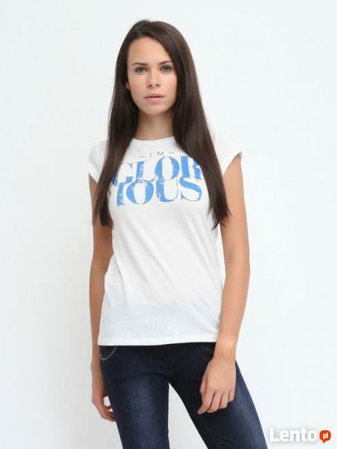 biały t-shirt Top Secret