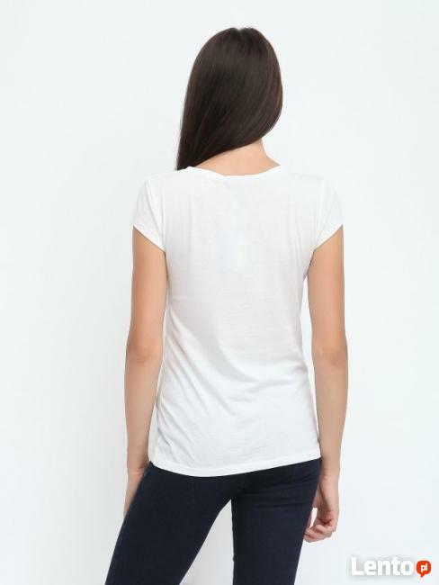 biały t-shirt Top Secret