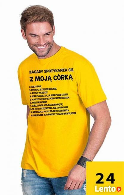 Koszulka męska - Zasady spotykania się z moją córka