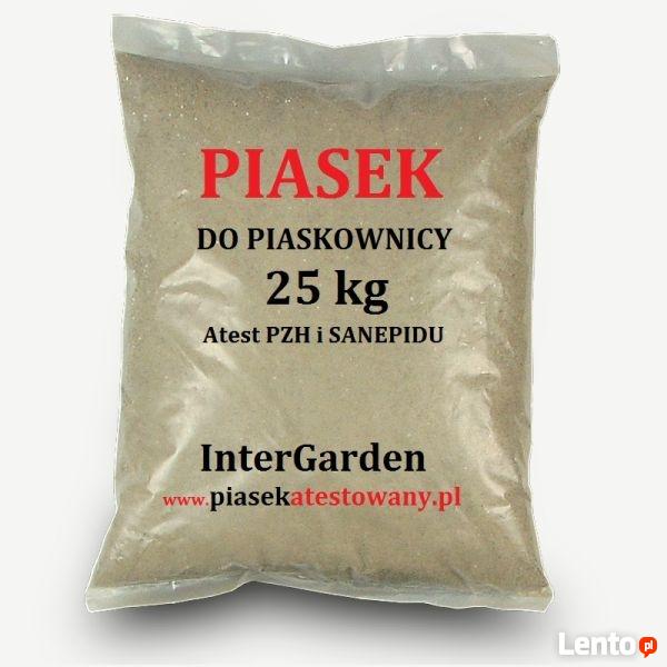 Piasek do piaskownic, piach w workach 25 kg