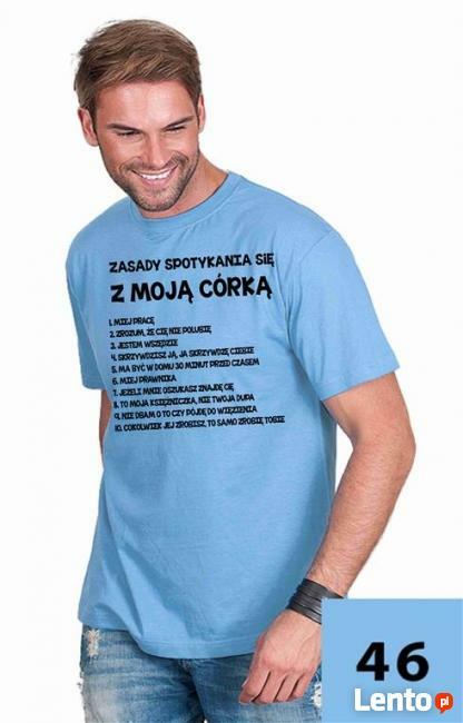 Koszulka męska - Zasady spotykania się z moją córka