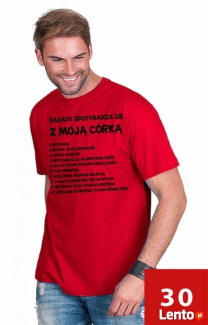 Koszulka męska - Zasady spotykania się z moją córka