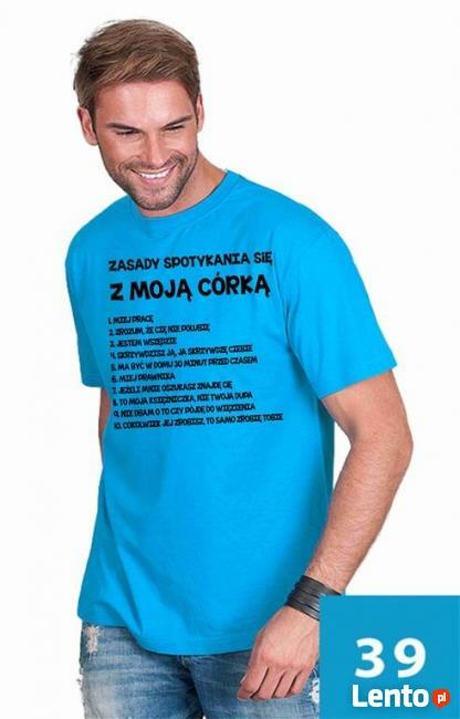 Koszulka męska - Zasady spotykania się z moją córka
