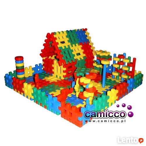 KLOCKI wafle 190 el MIX klocków OKAZJA zwierzątka płotki