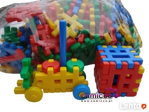 KLOCKI wafle 110 el MIX klocków OKAZJA zwierzątka