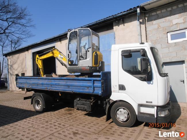 usługi minikoparką 4 Toni 10 ton