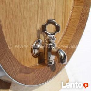 Beczka dębowa 3 litrów kran drewno - Idealna na stół Weselny