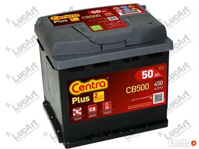 Akumulator Centra Plus 50AH 450A CB500 GWAR. 2LATA Katowice