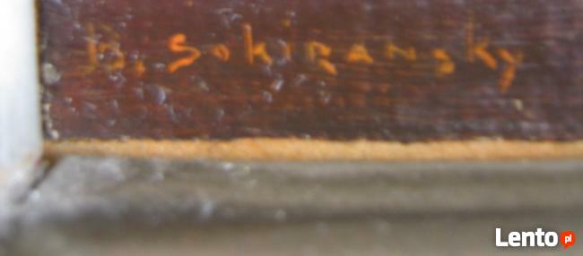 JEDYNY ORYGINALNY OBRAZ OLEJNY *MARTWA NATURA* B. SOKIRANSKY