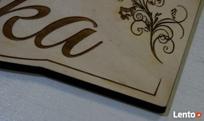 Tablice,tabliczki grawerowane ze sklejki