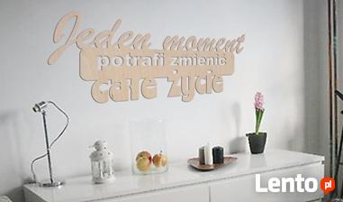 Dekoracje na ścianę Napis scalony ze sklejki