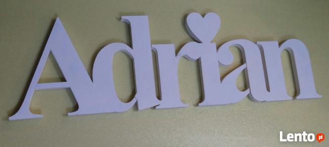 lMalowane litery, napisy, znaki ze styroduru