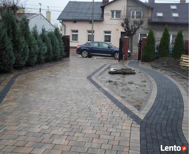 Układanie kostki brukowej, usługi brukarskie, brukarstwo
