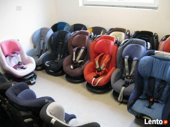 Używane firmowe foteliki samochodowe