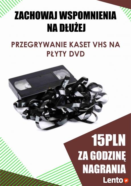 Przegrywanie kaset VHS na DVD Tanio Solidnie Warszawa Wola