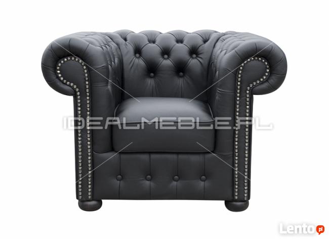 Pikowana Sofa Chesterfield Classic styl angielski