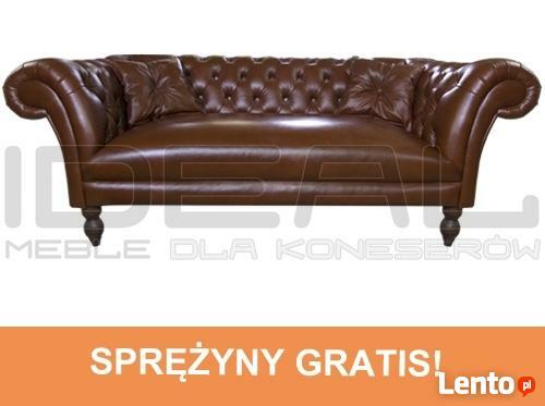 Sofa Chesterfield Diva skóra/tkanina- bonele gratis