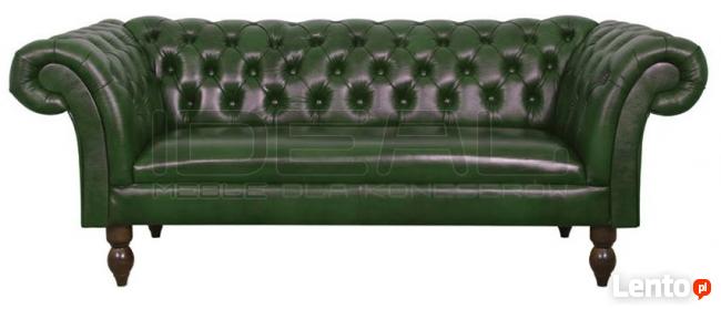 Sofa Chesterfield Diva skóra/tkanina- bonele gratis