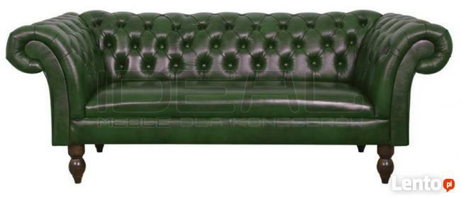 Pikowana Sofa Chesterfield Diva -styl angielski