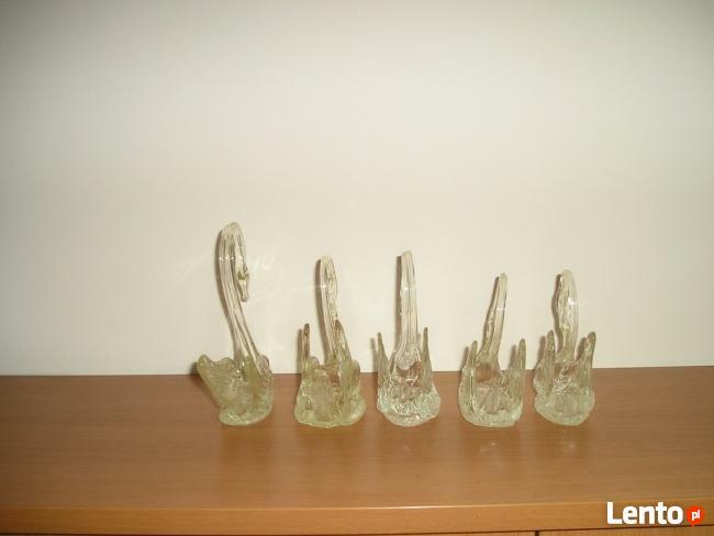 łabędzie szkło 5szt.