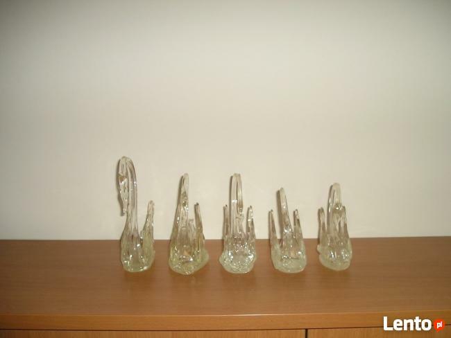 łabędzie szkło 5szt.