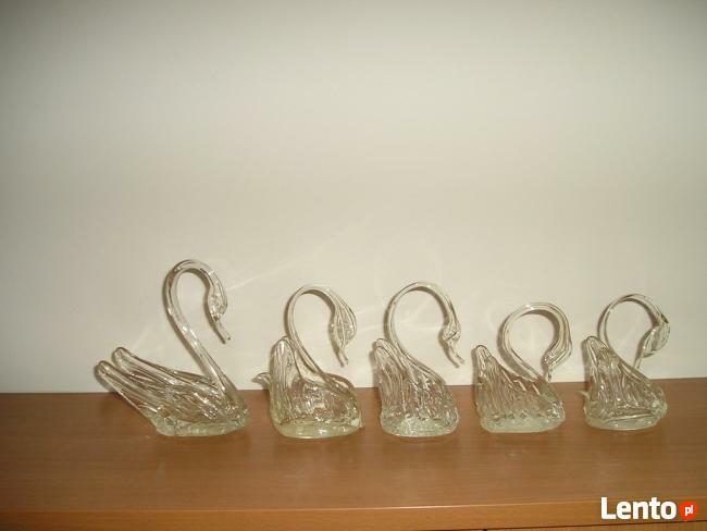 łabędzie szkło 5szt.