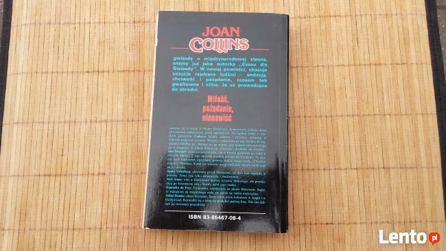 Książka Joan Collins Miłość, pożądanie, nienawiść wydanie I