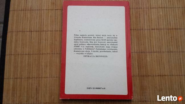 Książka Robert Littell Operacja Ironweed wydanie I