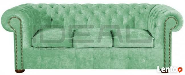 PIKOWANA SOFA CHESTERFIELD CLASSIC PLUSZ TKANINA