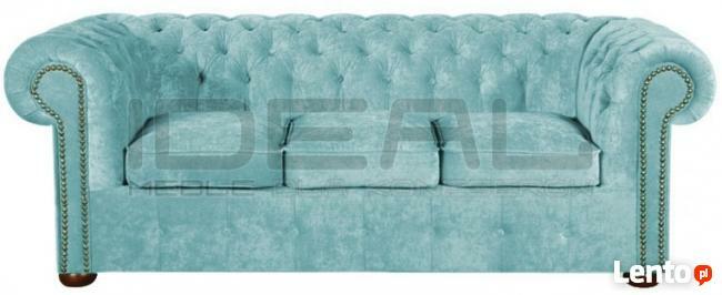 PIKOWANA SOFA CHESTERFIELD CLASSIC PLUSZ TKANINA
