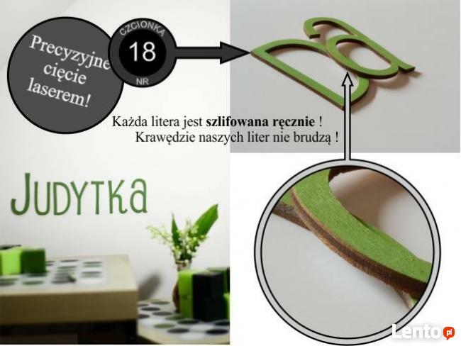 Litery ze sklejki