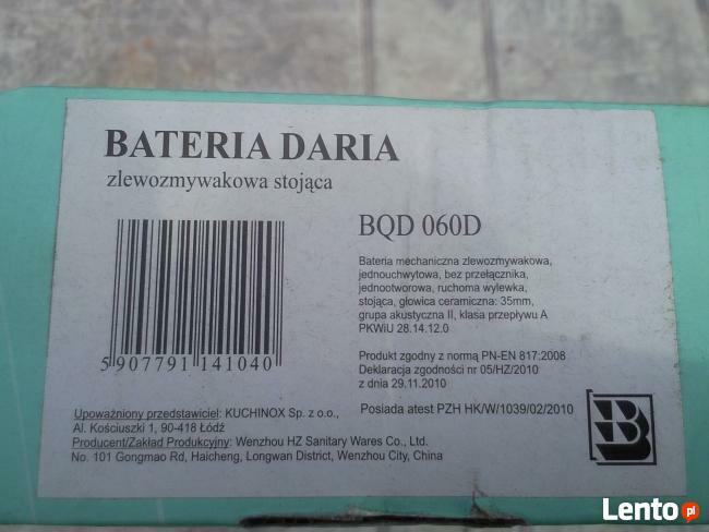 nowa bateria zlewozmywaka komplet