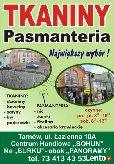 Tkaniny i dodatki krawieckie