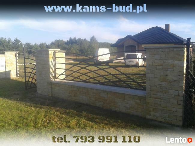 Ogrodzenie z kamienia , płoty z kamieni piaskowiec Kraków