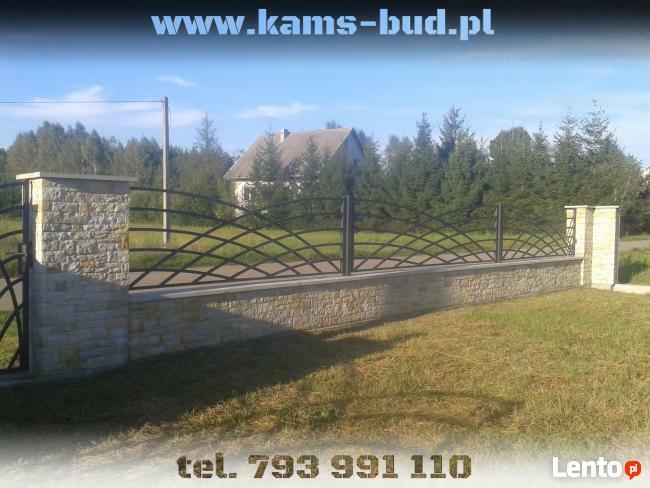 Ogrodzenie z kamienia , płoty z kamieni piaskowiec Kraków