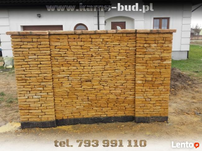 Ogrodzenie z kamienia , płoty z kamieni piaskowiec Kraków