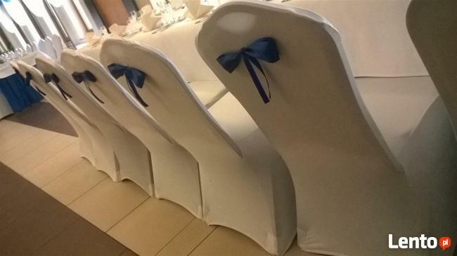 Pokrowce na krzesła Lublin 3,50 zł nowe ślub wypożyczenie