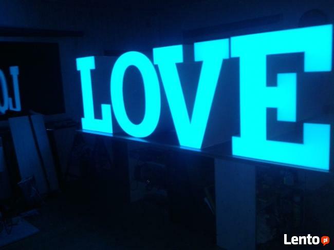 LOVE LITERY PODŚWIETLANE HIT NOWOŚĆ
