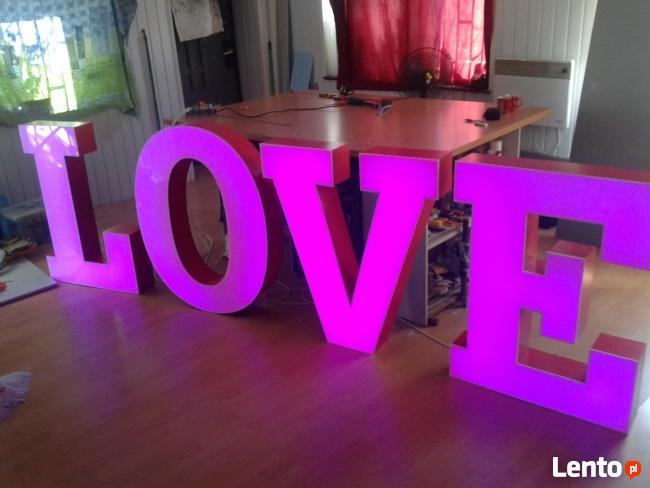 LOVE LITERY PODŚWIETLANE HIT NOWOŚĆ