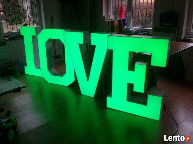 LOVE LITERY PODŚWIETLANE HIT NOWOŚĆ