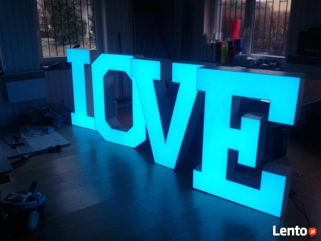LOVE LITERY PODŚWIETLANE HIT NOWOŚĆ