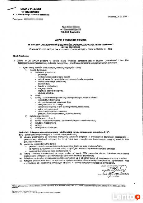 Działka usługowa 86ar 04m2, Trzebnica blisko krajowej 5 i S5