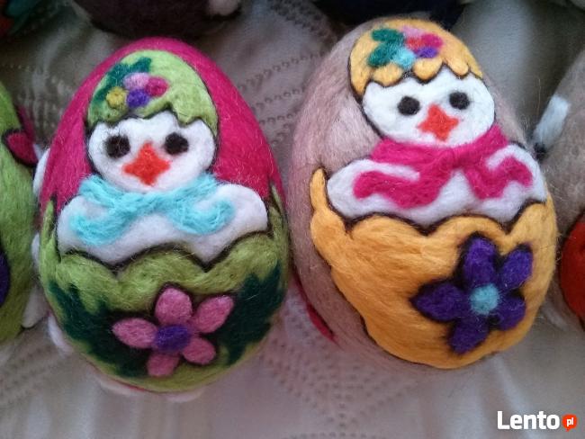 PISANKI jaja ręcznie wykonane z filcu * pisanka 12