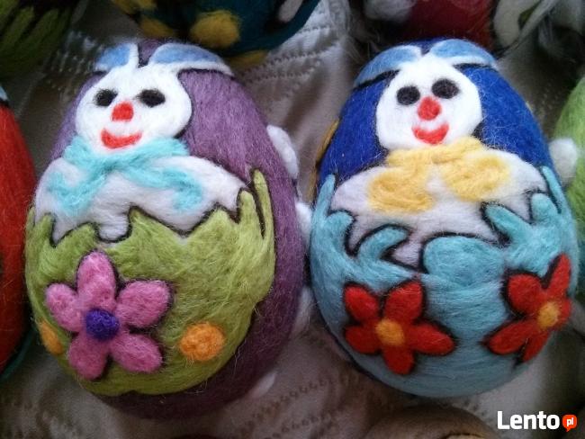 PISANKI jaja ręcznie wykonane z filcu * pisanka 12