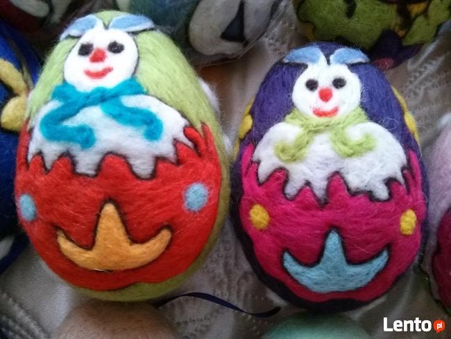PISANKI jaja ręcznie wykonane z filcu * pisanka 12