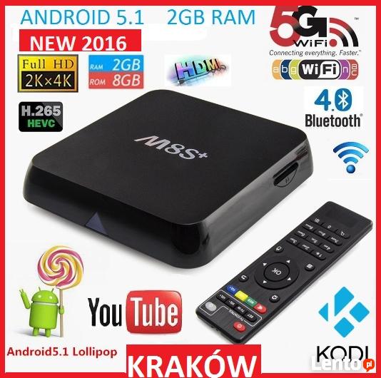 Nowy Model 2020 !!! M8S+ SMART TV BOX ANDROID 5.1 Lolipop KO