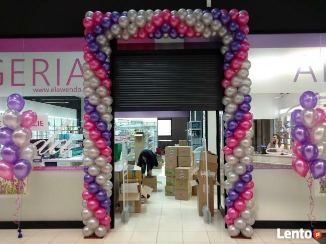 Bramka z balonów na uroczyste otwarcie