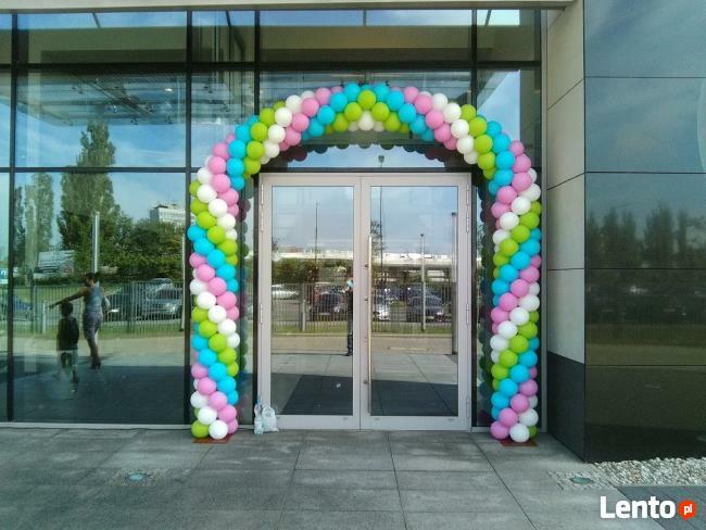 Bramka z balonów na uroczyste otwarcie