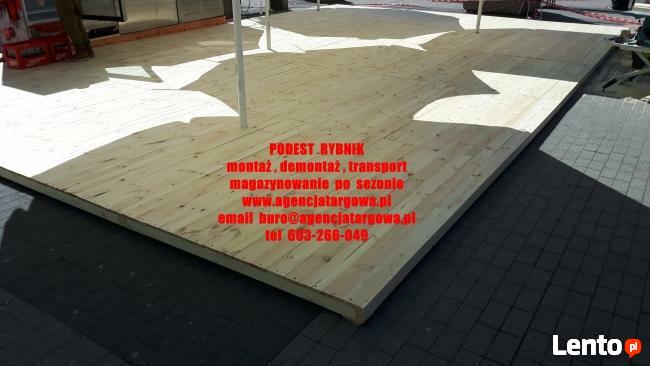 podest pod ogródek piwny montaz demontaz transport