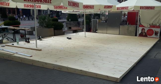 podest pod ogródek piwny montaz demontaz transport